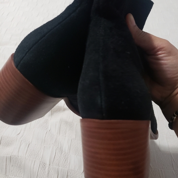 Soludos Women's Greta Bootie Black 100% Suede Size 8 - Picture 10 of 12